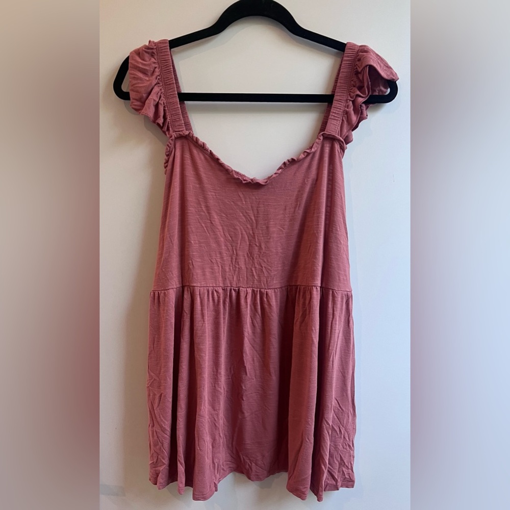 Torrid Dusty Rose Ruffled Blouse